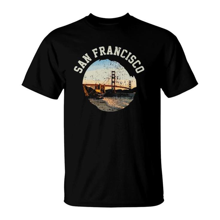 San Francisco Golden Gate Bridge California Usa Vintage Gift T-Shirt