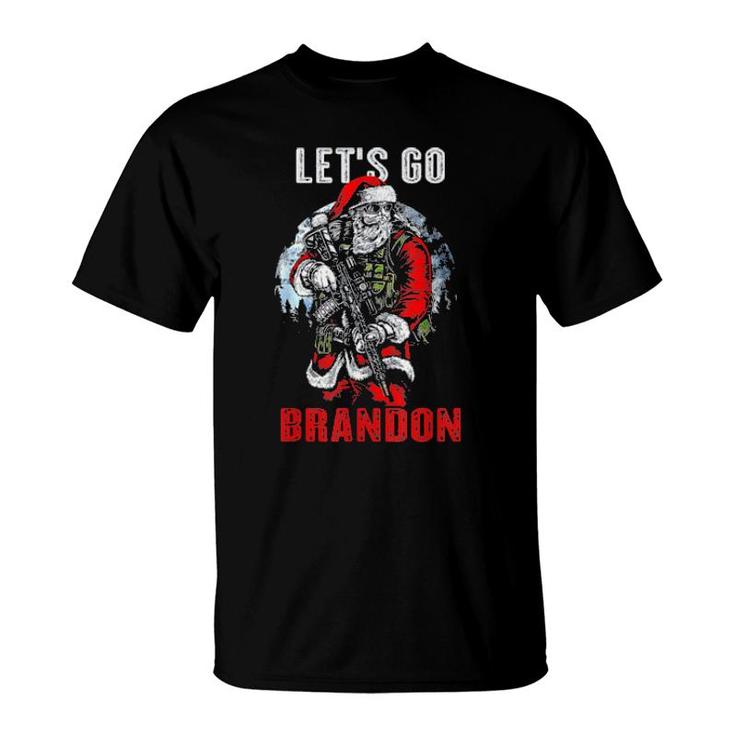 Santa Claus Veteran Let’S Go Brandon Tee  T-Shirt