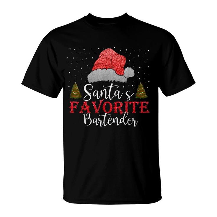 Santas Favorite Bartender T-Shirt