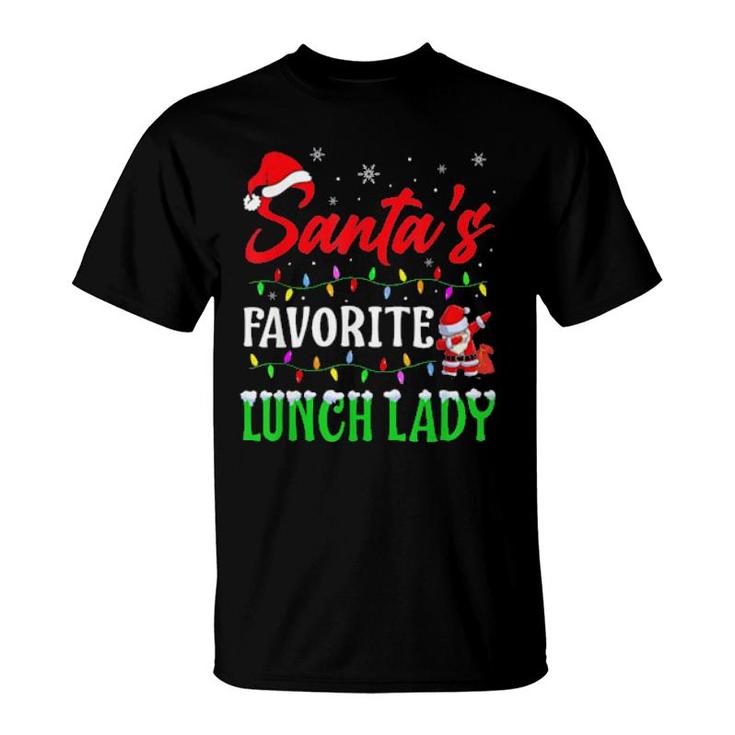 Santas Favorite Lunch Lady Christmas Matching Pajama Classic  T-Shirt