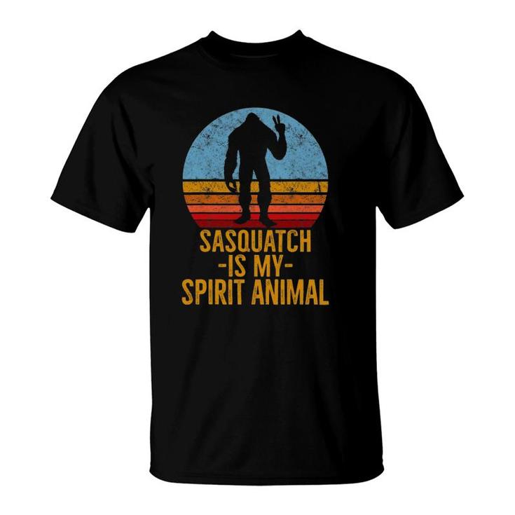 Sasquatch Is My Spirit Animal Sasquatch Lover Gift T-Shirt