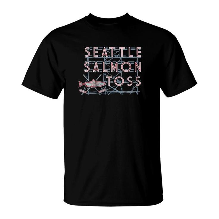 Seattle Salmon Toss Seattle Hockey  T-Shirt