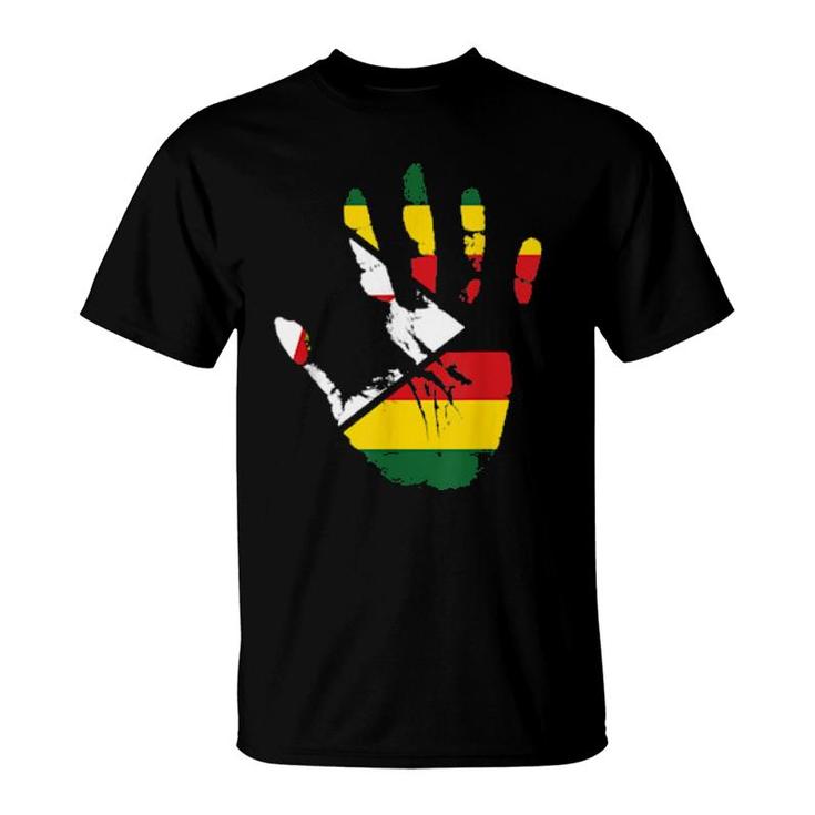 Simbabwflagge Wurzeln Aus Simbabwe  T-Shirt