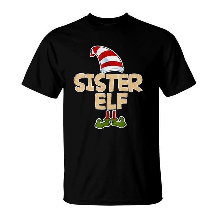 Sister Elf Funny Merry Christmas Costume Gif T-Shirt