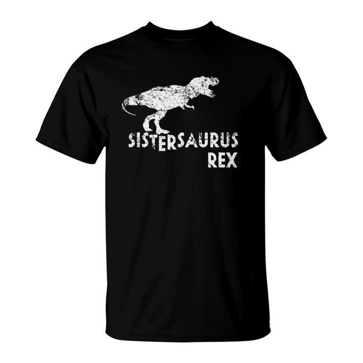 Sistersaurus Rex , Funny Cute Dinosaur Sorority Gift T-Shirt