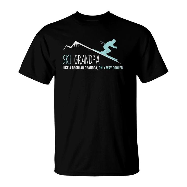 Ski Grandpa Funny Cute Winter Skiing Gift T-Shirt