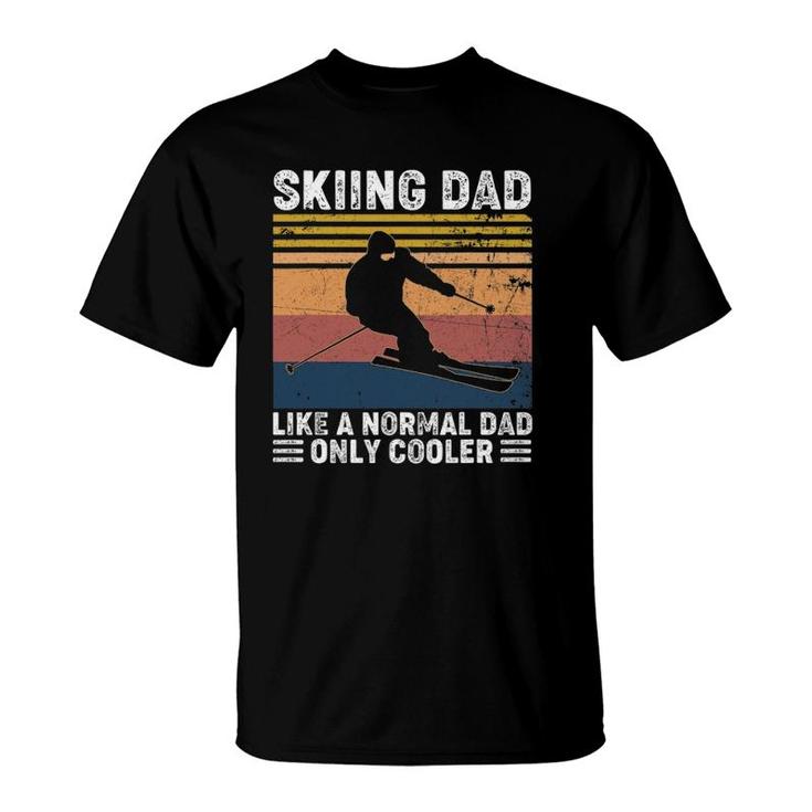 Skiing Dad Like A Normal Dad Only Cooler Vintage T-Shirt