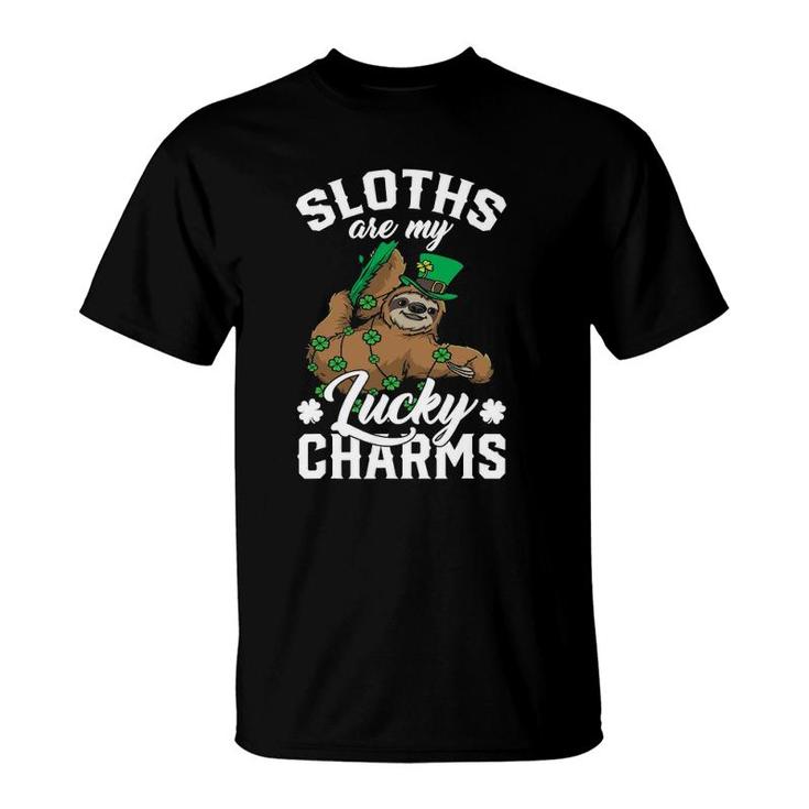 Sloths Are My Lucky Charms St Patricks Day T-Shirt