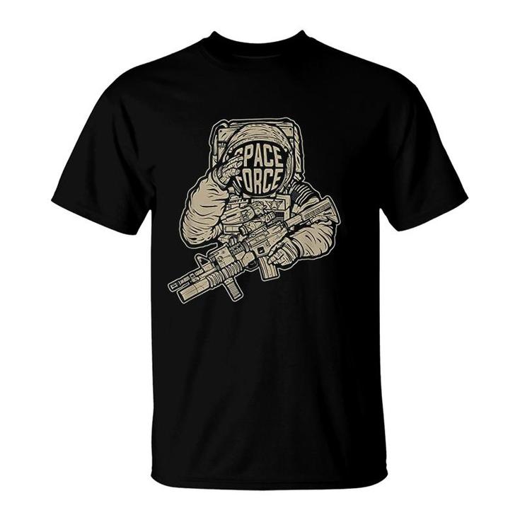 Space Force Combat Astronaut T-Shirt