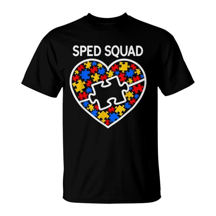 Sped Special Education Sped Squad Heart T-Shirt