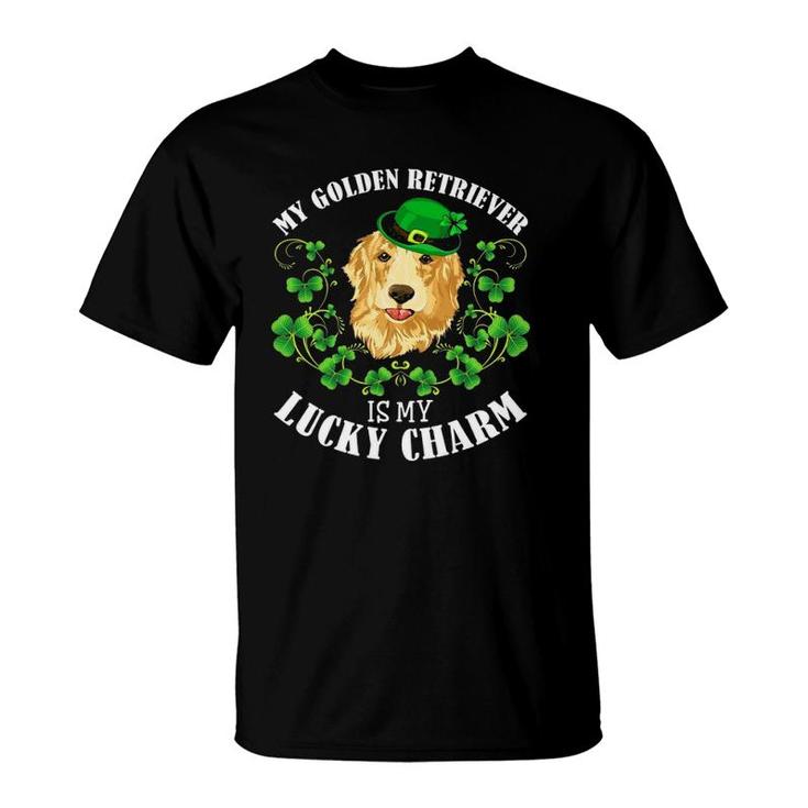 St Patrick's Day  My Golden Retriever Is My Lucky Charm T-Shirt