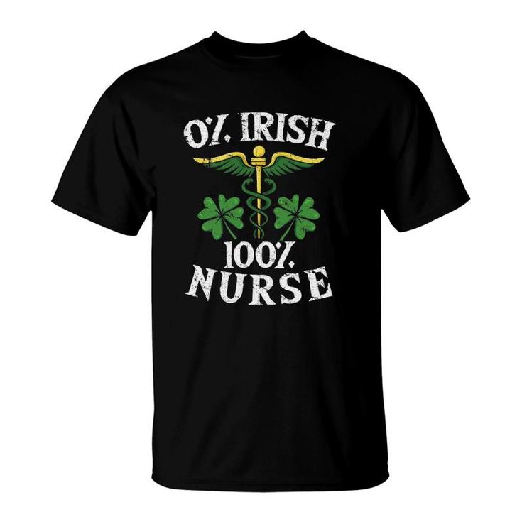 St Patricks Day Nurse Cute Irish Nursing T-Shirt