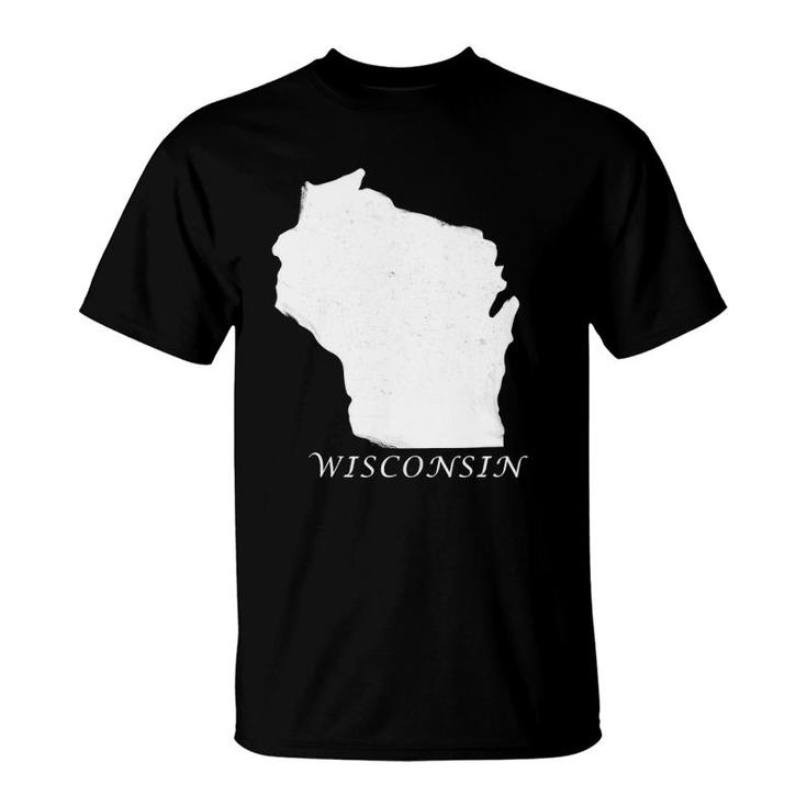State Of Wisconsin I Love Wisconsin State T-Shirt