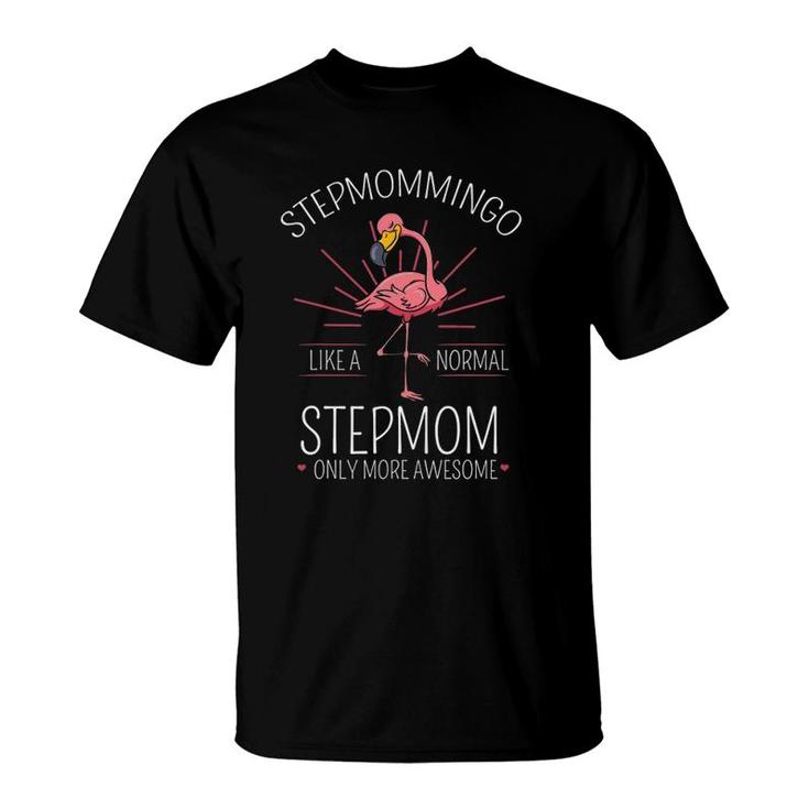 Stepmommingo Stepmom Flamingo Lover Stepmother Stepmommy T-Shirt