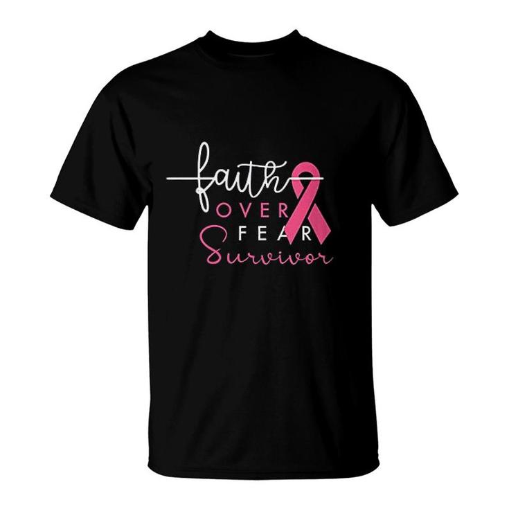 Survivor Faith Over Fear Gift For Women T-Shirt