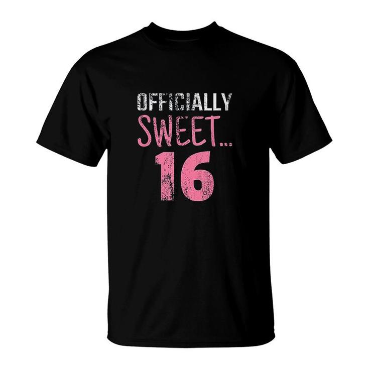 Sweet 16 Gift 16th Birthday Present 16 Year Old T-Shirt