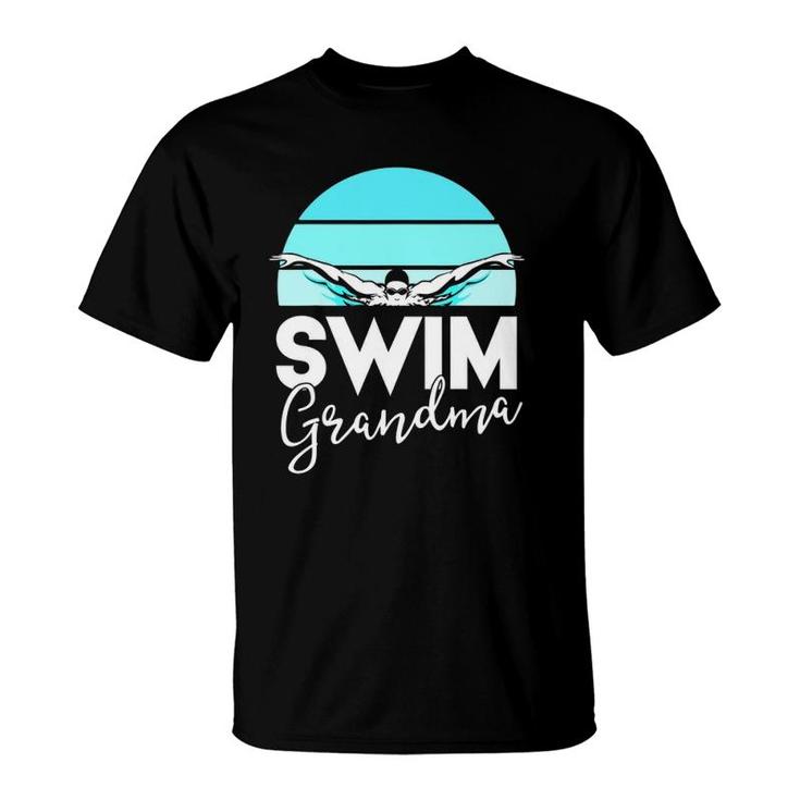 Swim Team  Grandma Mama Swimming Meet Swimmer Gift T-Shirt