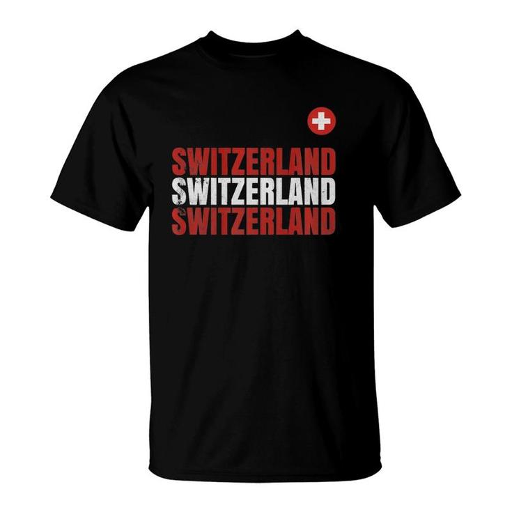 Swiss Flag  Gift Switzerland Pride Men Women Kid T-Shirt