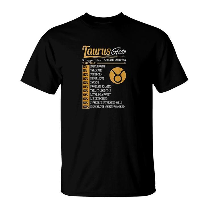 Taurus Taurus Facts T-Shirt