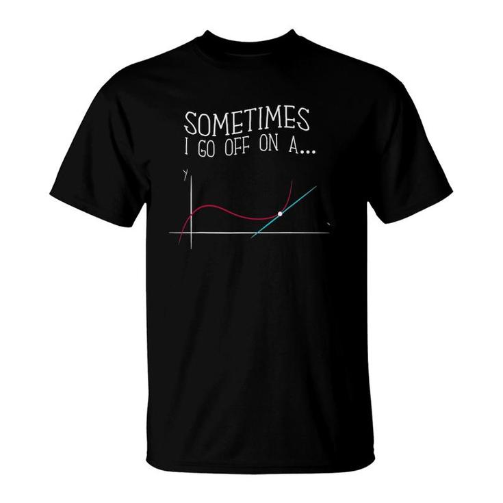 Teacher Gifts For Men Math Gifts For Math Teachers Tangent T-Shirt