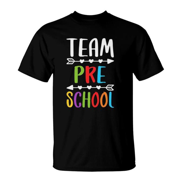 Team Preschool Teacher Back To School Gif T-Shirt