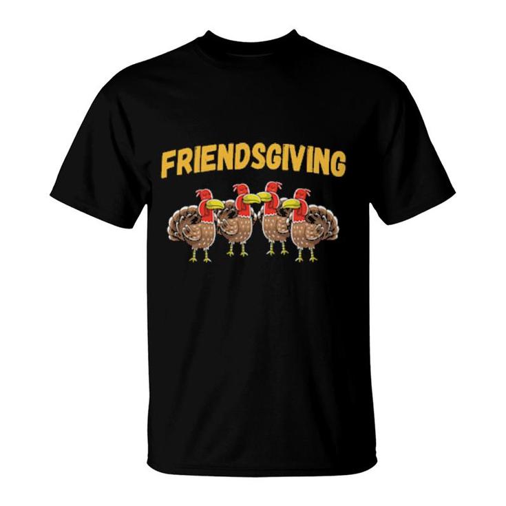 Thanksgiving 2021 Friendsgiving Turkeys Party Group Costume T-Shirt