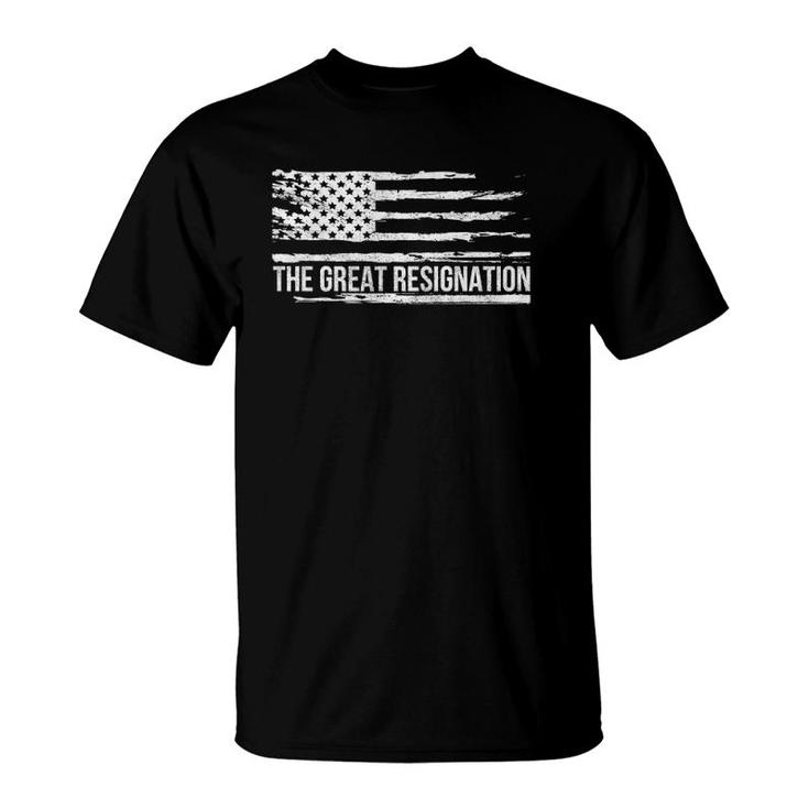 The Great Resignation I Quit Job Funny Unemployed Patriotic Premium T-Shirt