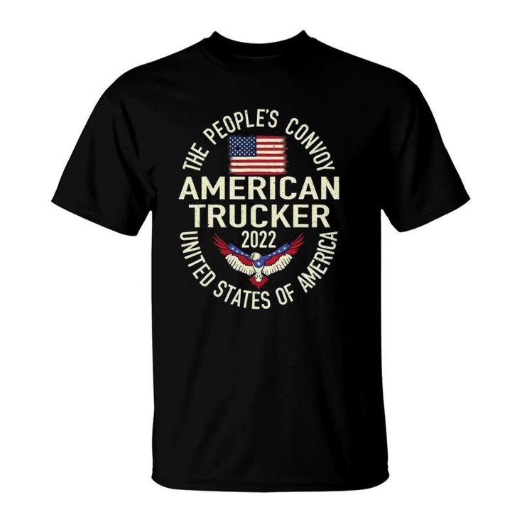 The People's Convoy 2022 America Truckers Freedom Convoy Usa T-Shirt
