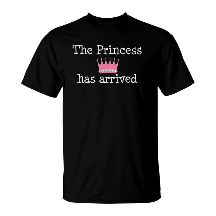 The Princess Has Arrived Pink Crown T-Shirt