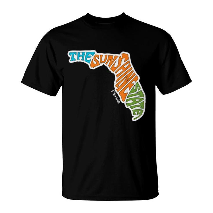 The Sunshine State Nickname Design 27Th State  T-Shirt