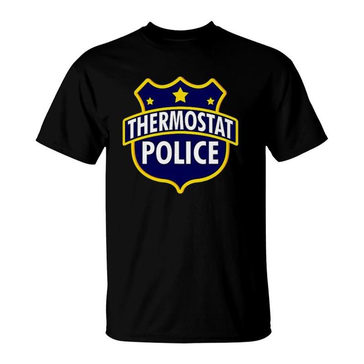 Thermostat Police Pocket Funny Dad's Bday Father's Day Gift T-Shirt