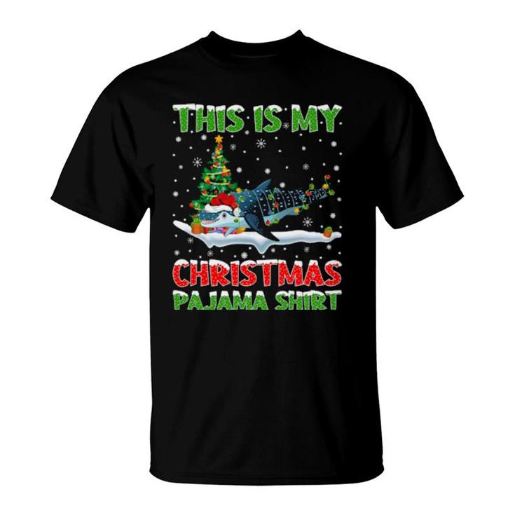 This Is My Christmas Pajama  Whale Shark Christmas  T-Shirt