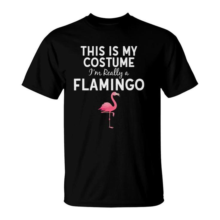 This Is My Costume I'm A Flamingo Halloween Costume Funny T-Shirt