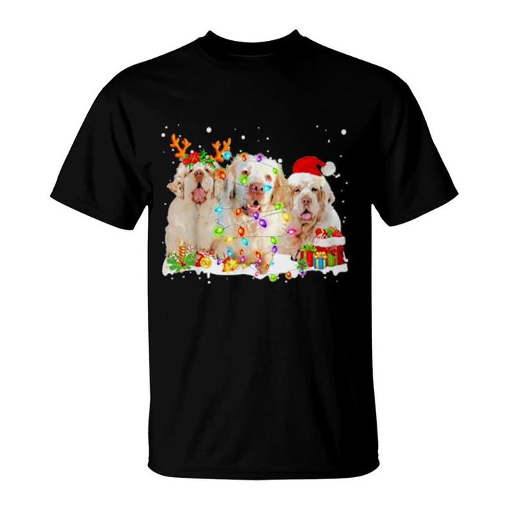 Threeclumberspanieldogsreindeer T-Shirt