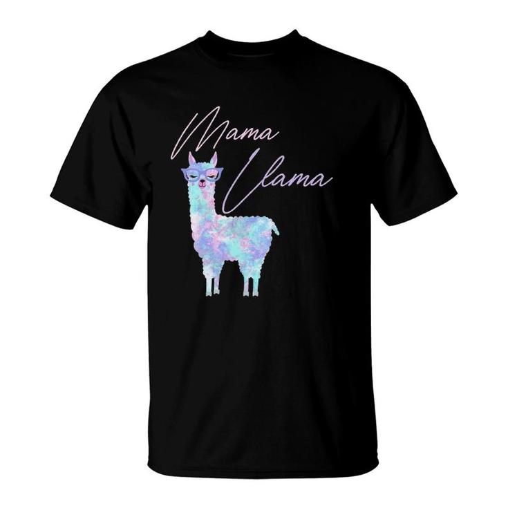 Tie Dye Mama Llama, Matching Family Llama S, Mom Llama T-Shirt