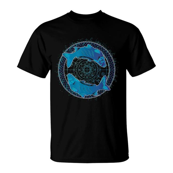 Tierkreiszeichen Fische Wasserzeichen Horoskop Sternzeichen T-Shirt Tierkreiszeichen Fische Wasserzeichen Horoskop Sternzeichen T-Shirt