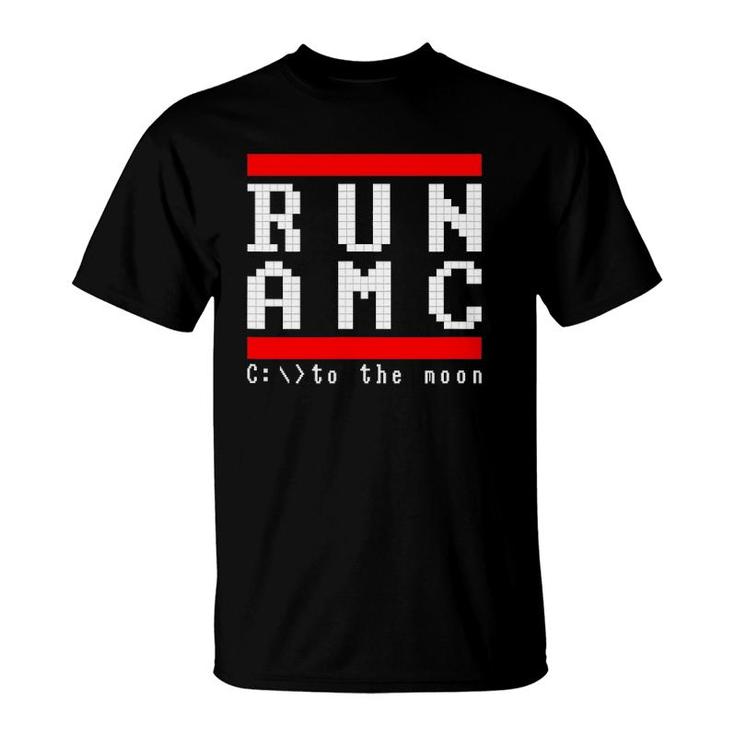 To The Moon Run Amc Trading T-Shirt