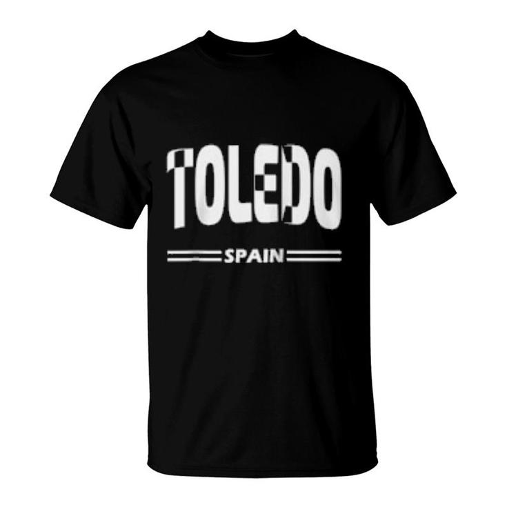 Toledo Spain Spanish City In White  T-Shirt