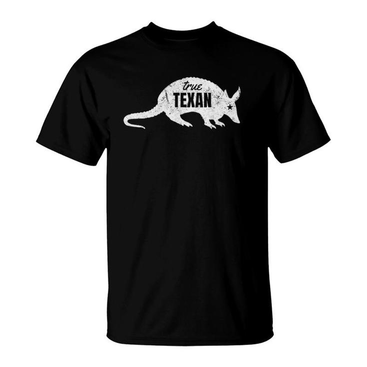 True Texan Armadillo Star Vintage Texas Resident T-Shirt