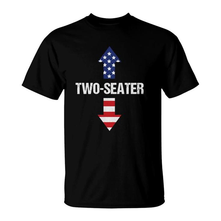 Two Seater Tanks For Men 2 Seater Dad Funny Motorcycle Adult  T-Shirt