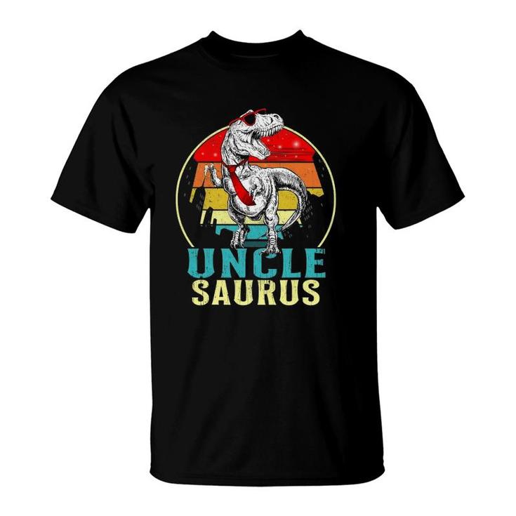 Uncle Saurusrex Dinosaur Uncle Saurus Fathers Day T-Shirt