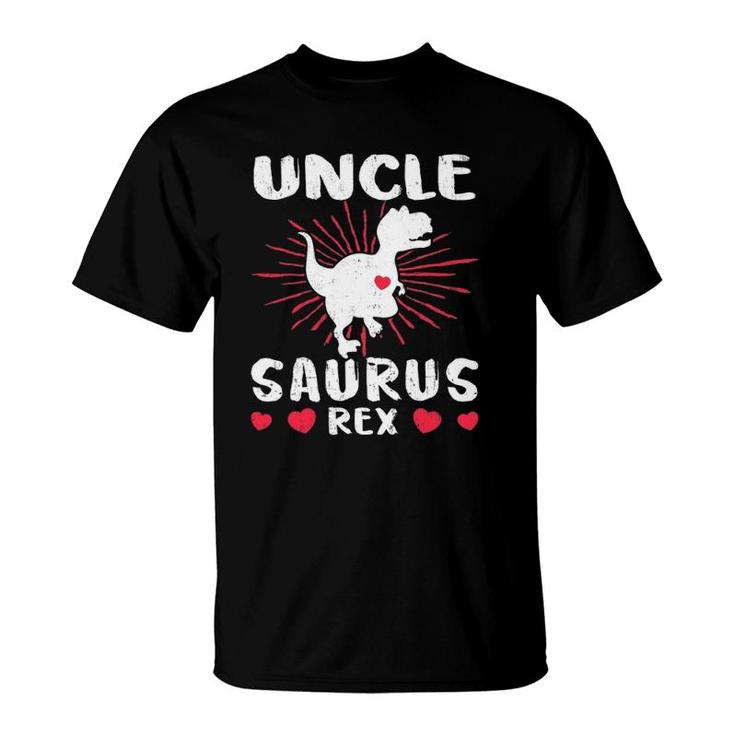 Unclesaurus Uncle Saurus Rex Dinosaur Heart Love T-Shirt