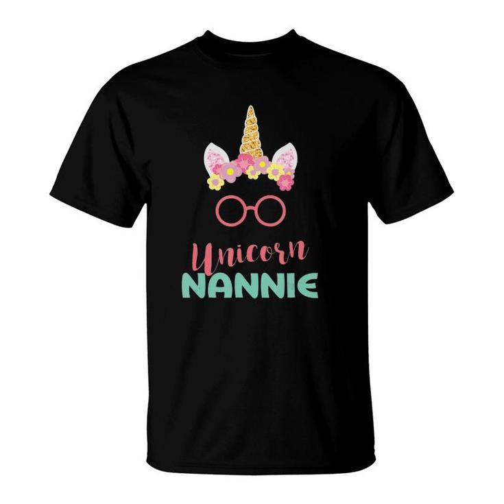 Unicorn Nannie , Gift For Mother's Day Grandma T-Shirt