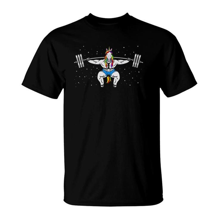 Unicorn Weightlifting Fitness Deadlift Gym T-Shirt