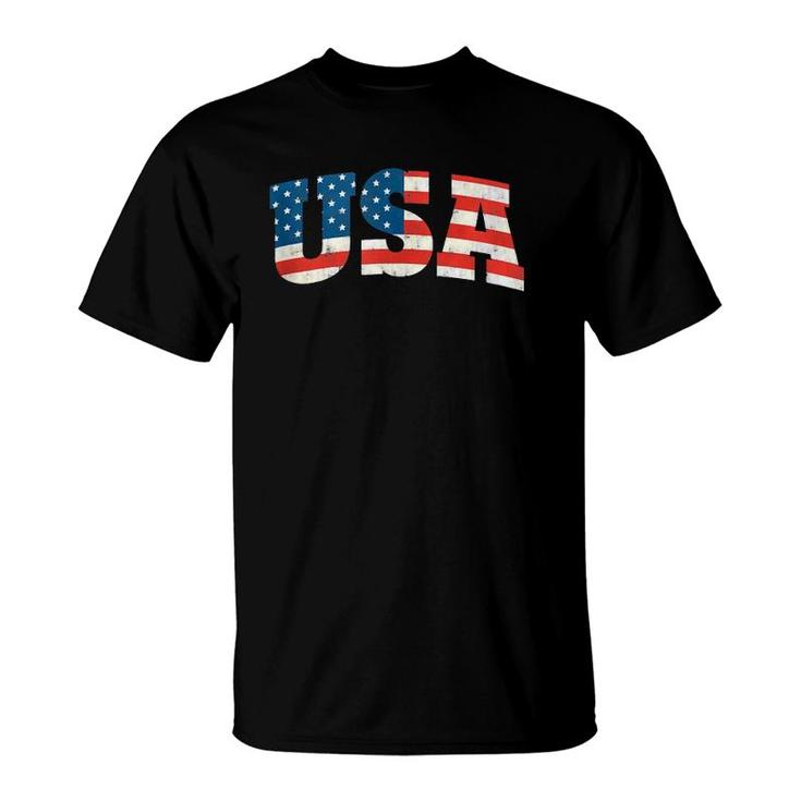 Usa 4Th Of July American Patriotic Flag  T-Shirt