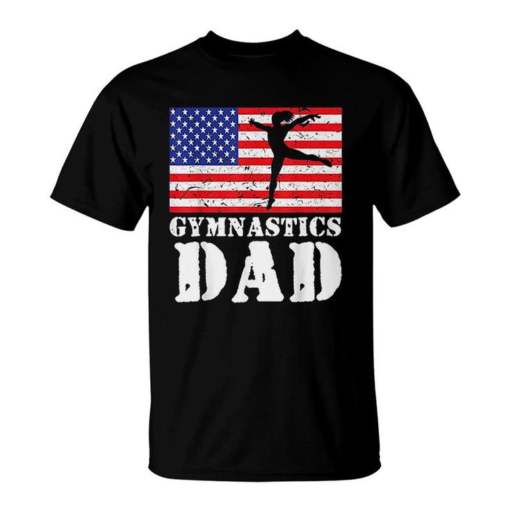Usa American Gymnastics Dad T-Shirt
