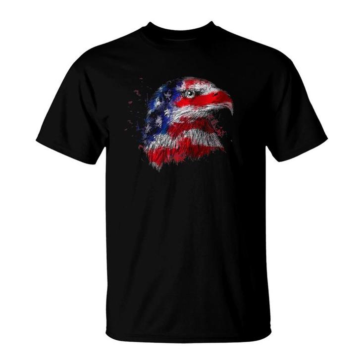 Usa Bald Eagle 4Th Of July Patriotic American Flag Premium T-Shirt