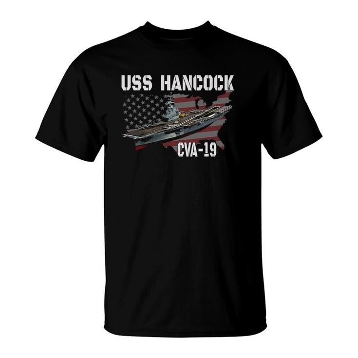 Uss Hancock Cva-19 Aircraft Carrier Veterans Day Father's Day T-Shirt