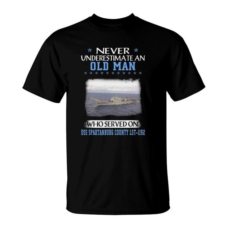 Uss Spartanburg County Lst-1192 Veterans Day Father Day Gift T-Shirt