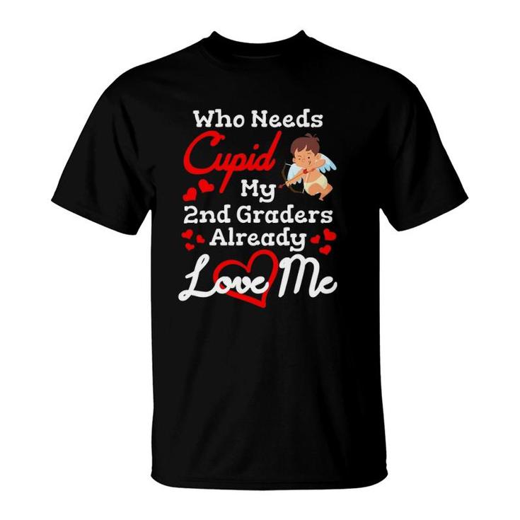 Valentine's Day 2Nd Grade Teacher Gift For Teachers In Love T-Shirt